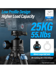 Cabezal de Bola SIRUI AM-40 para Trípode 40mm 25kg 2