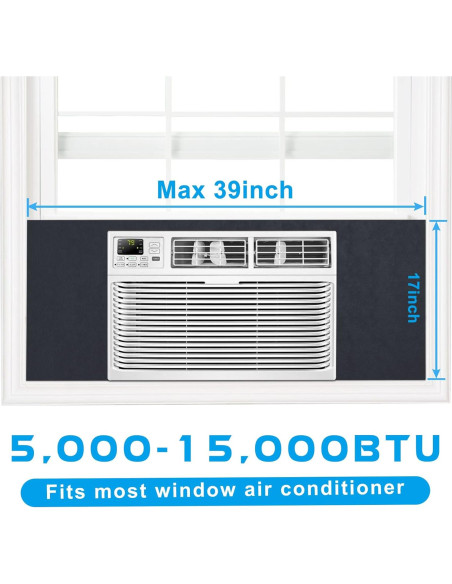 Paneles Aislantes de Aire Acondicionado Air Jade 99x43cm Negro