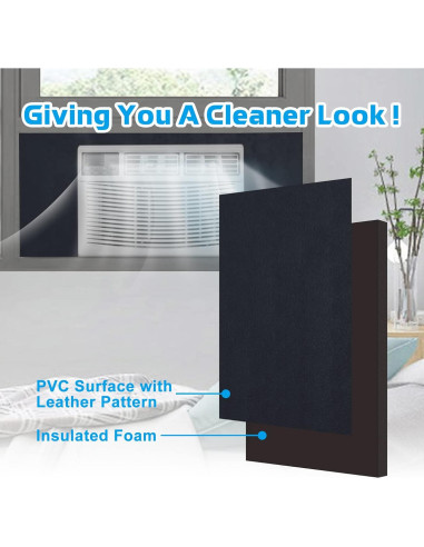 Paneles Aislantes de Aire Acondicionado Air Jade 99x43cm Negro