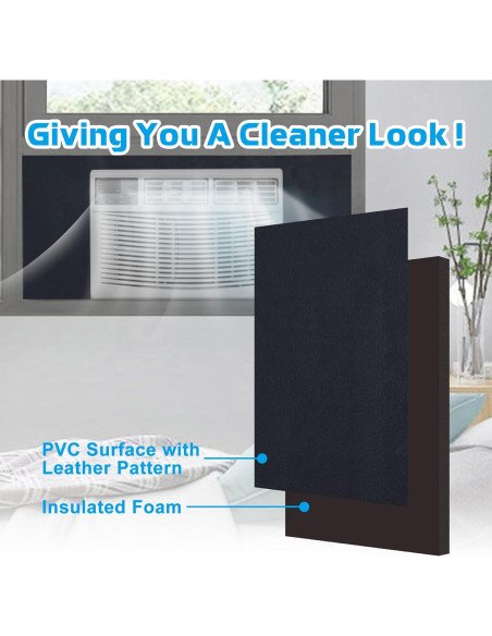 Paneles Aislantes de Aire Acondicionado Air Jade 99x43cm Negro