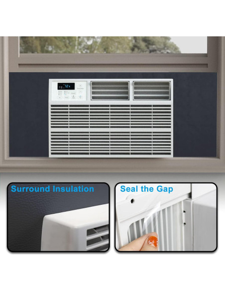 Paneles Aislantes de Aire Acondicionado Air Jade 99x43cm Negro