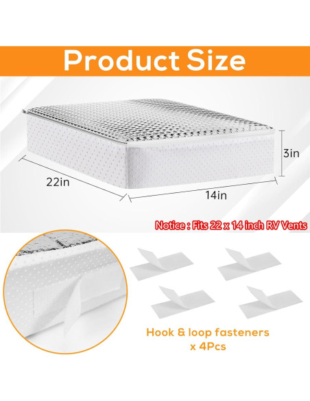 Aislante de Ventilación RV YUNVI 57x36.1x8 cm Impermeable