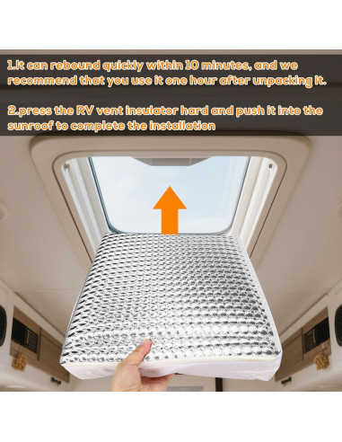 Aislante de Ventilación RV YUNVI 57x36.1x8 cm Impermeable