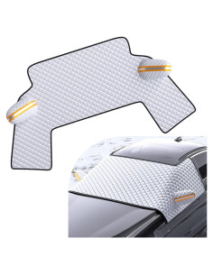 Cubierta de Parabrisas DYEKNEE Anticongelante 155x110cm Plata