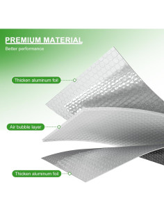 Aislamiento Reflectante para Ventanas AGHITG 24x3m Plata 2