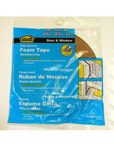 Sello de Ventana de Espuma M-D 02816 0.64 cm x 1.27 cm x 5.18 m