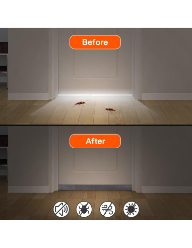 Tapón Aislante para Corrientes de Aire GDHOMM 76-91cm Gris