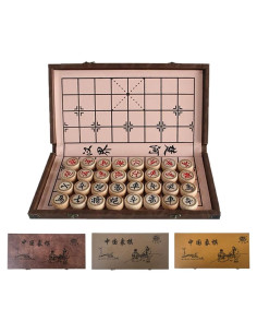Juego de Ajedrez Chino Luoyer 38.1 cm Plegable Cuero PU