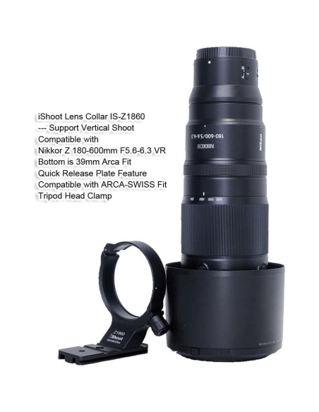Anillo de Montaje en Trípode iShoot IS-Z1860 para Nikon Z 180-600mm