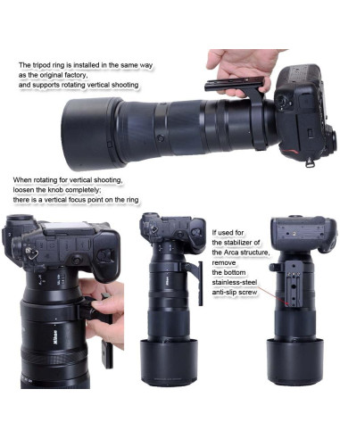 Anillo de Montaje en Trípode iShoot IS-Z1860 para Nikon Z 180-600mm