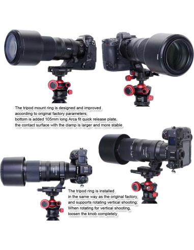 Anillo de Montaje en Trípode iShoot IS-Z1860 para Nikon Z 180-600mm