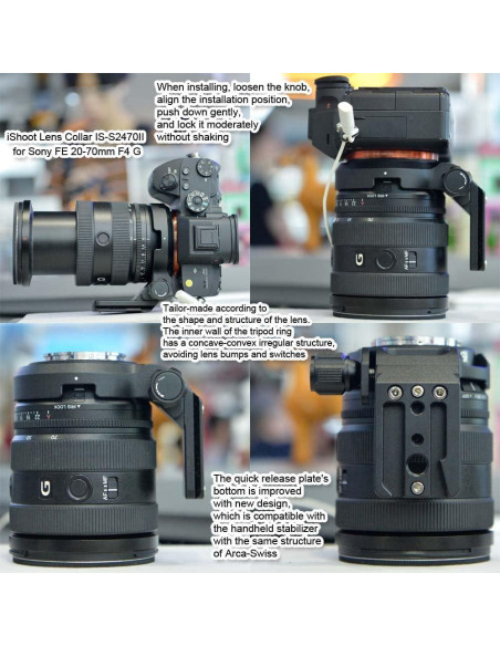 Anillo de Montaje en Trípode iShoot IS-S2470II para Sony