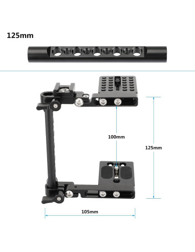 Jaula de Cámara Plegable CAMVATE C-Frame Universal 443g