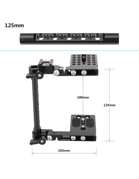 Jaula de Cámara Plegable CAMVATE C-Frame Universal 443g
