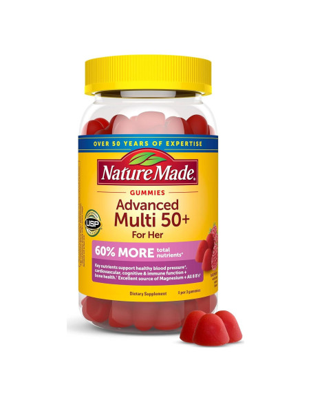 Gomitas Multivitamínicas Nature Made 50+ para Mujeres 84 Unidades
