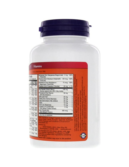 Vitaminas Múltiples para Hombre NOW Foods 90 Gelatinas Blandas