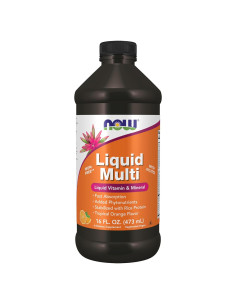 Suplemento Líquido Multivitamínico NOW Foods Naranja Tropical 453g