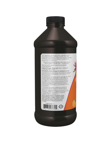 Suplemento Líquido Multivitamínico NOW Foods Naranja Tropical 453g