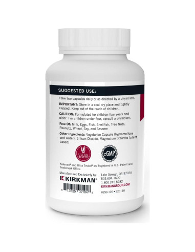 Multivitaminas y Minerales para Niños Kirkman 120 Cápsulas