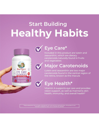 Gomas para el Cuidado de los Ojos MaryRuth 90 Unidades Veganas