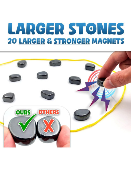 Juego de Ajedrez Magnético Mejorado HMmagnets con 20 Piezas