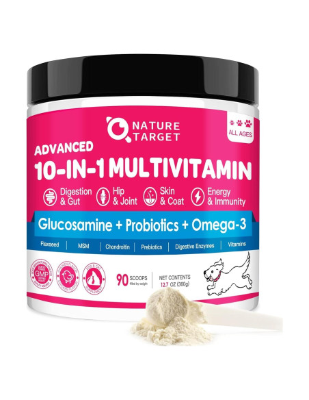 Suplemento Multivitamínico en Polvo para Perros Nature Target 90 Porciones