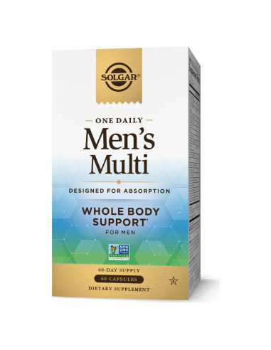 Suplemento Multivitamínico Diario Solgar para Hombres 60 Cápsulas