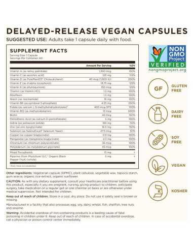 Suplemento Multivitamínico Diario Solgar para Hombres 60 Cápsulas