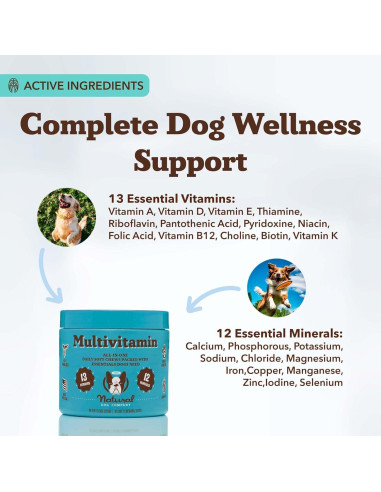 Masticables Multivitamínicos Natural Dog Company 90 Piezas