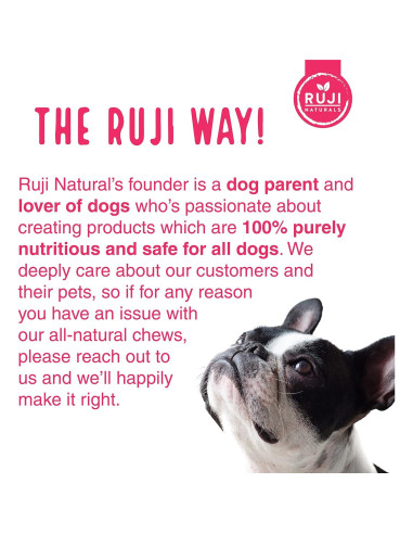 Suplemento 6 en 1 para perros RUJI Naturals - 90 masticables