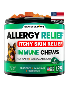Masticables para Perros Grateful Pawz - Alivio Alergias y Picazón