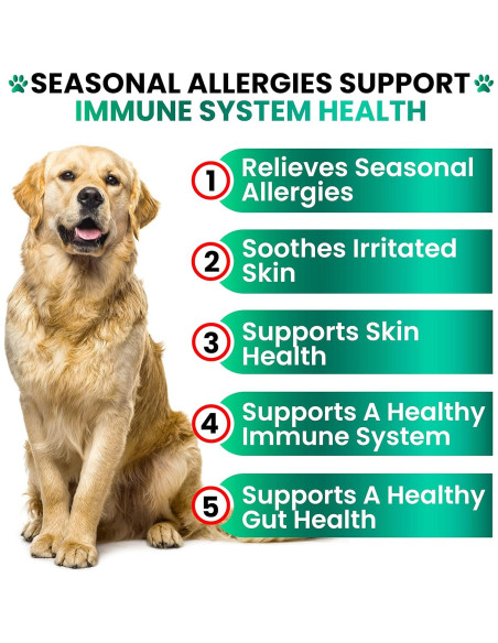 Masticables para Perros Grateful Pawz - Alivio Alergias y Picazón