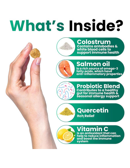 Masticables para Perros Grateful Pawz - Alivio Alergias y Picazón