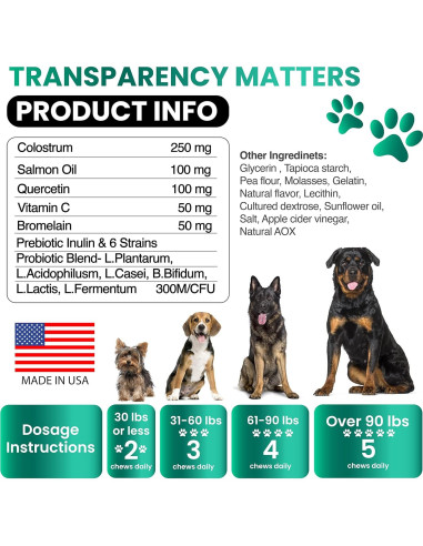 Masticables para Perros Grateful Pawz - Alivio Alergias y Picazón