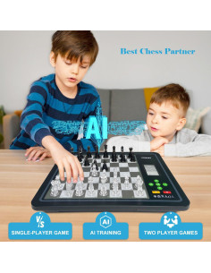 Juego de Ajedrez Electrónico Vonset L6 con IA y LED 2