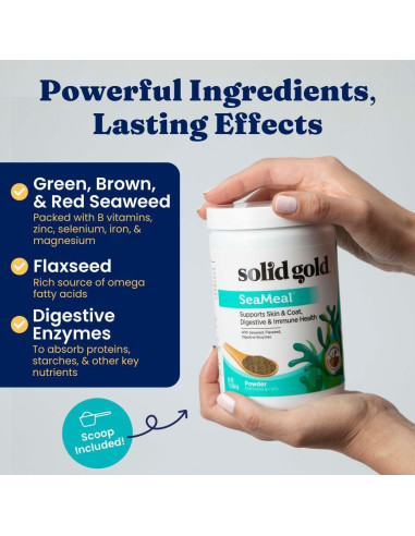 Polvo Multivitamínico Solid Gold 0.45 kg para Gatos y Perros