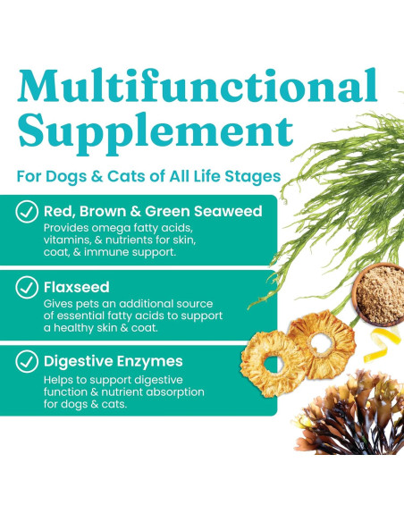 Polvo Multivitamínico Solid Gold 0.45 kg para Gatos y Perros