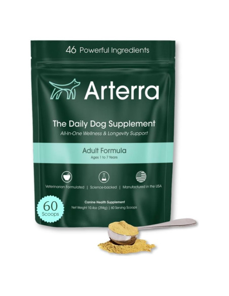 Suplemento en polvo para perros Arterra 60 cucharadas salud integral
