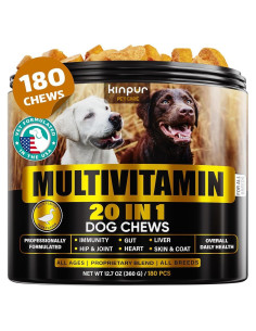 Suplemento Multivitamínico para Perros Kinpur 180 Masticables
