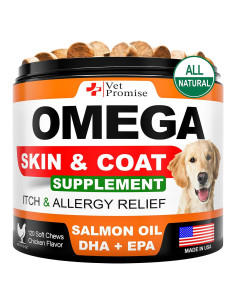 Suplemento Omega 3 para Perros Vet Promise - 120 Masticables
