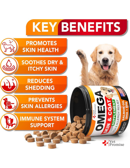 Suplemento Omega 3 para Perros Vet Promise - 120 Masticables