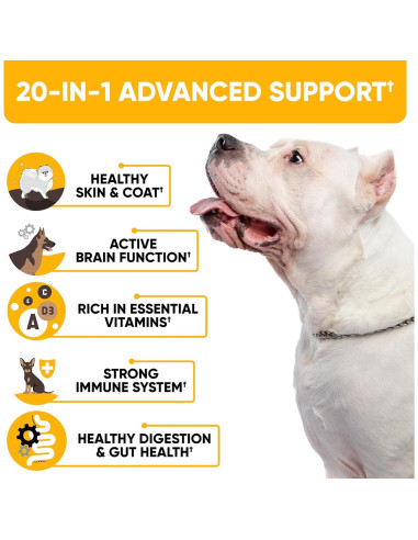 Suplemento Multivitamínico para Perros Kinpur 180 Masticables