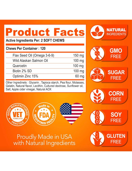 Suplemento Omega 3 para Perros Vet Promise - 120 Masticables