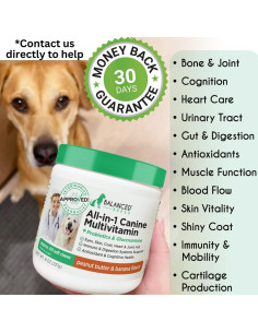 Suplemento Multivitamínico para Perros Balanced Breed 226g 2