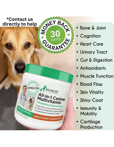 Suplemento Multivitamínico para Perros Balanced Breed 226g