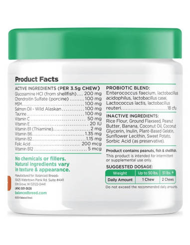 Suplemento Multivitamínico para Perros Balanced Breed 226g