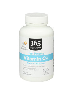 Vitamina C+ 365 Whole Foods Market 80mg 100 Tabletas Veganas