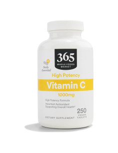 Vitamina C 1000mg 365 Whole Foods - Vegano 250 Tabletas