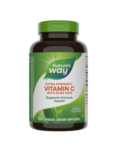 Vitamina C Nature's Way 1000 mg con Rosa Mosqueta 250 Cápsulas