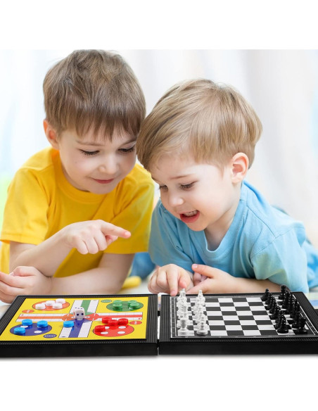 Juego de mesa magnético 5 en 1 Hanaive para viajes Juego de mesa magnético 5 en 1 Hanaive para viajes